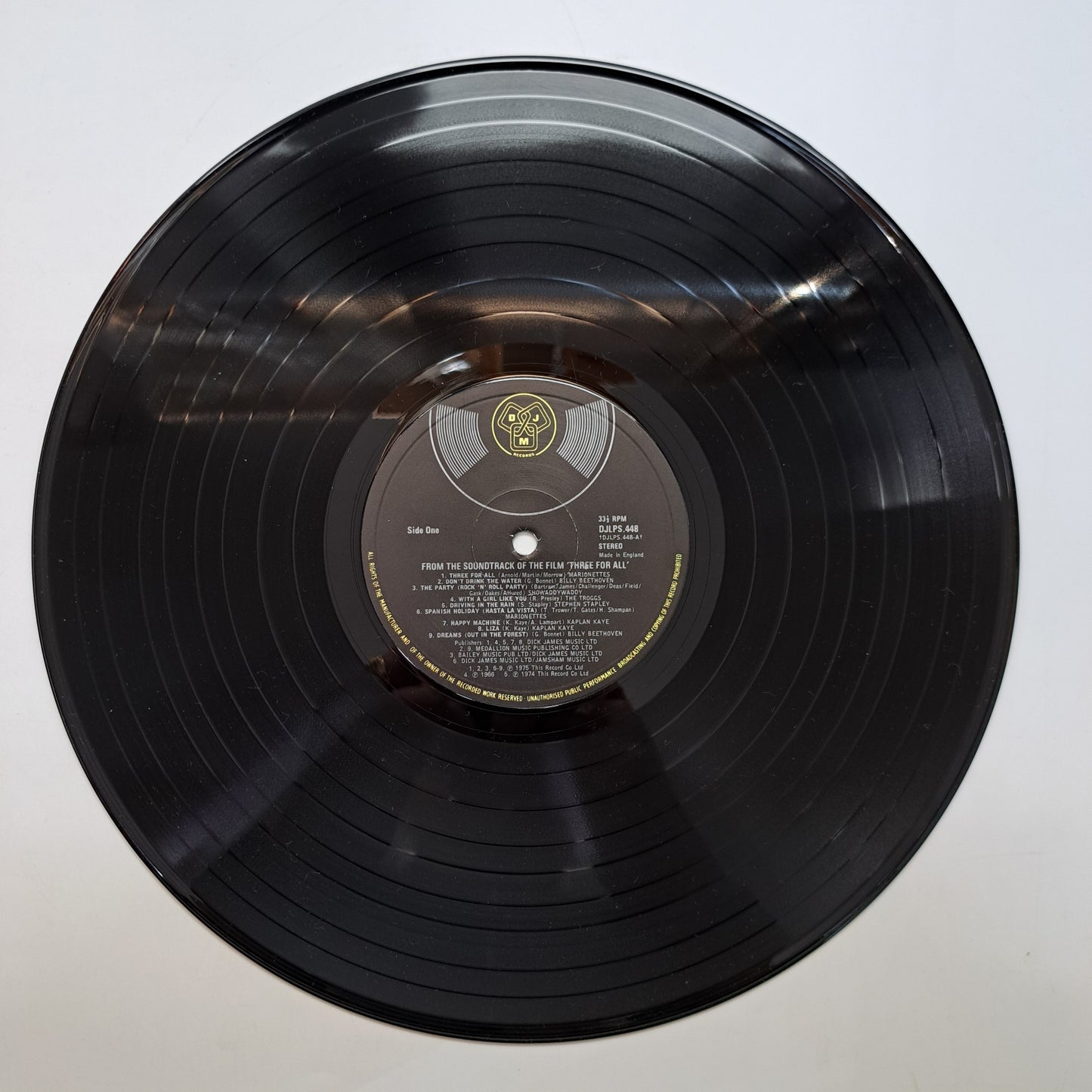 Various - Three for All (O.S.T Vinyl LP 1975) VG/NM