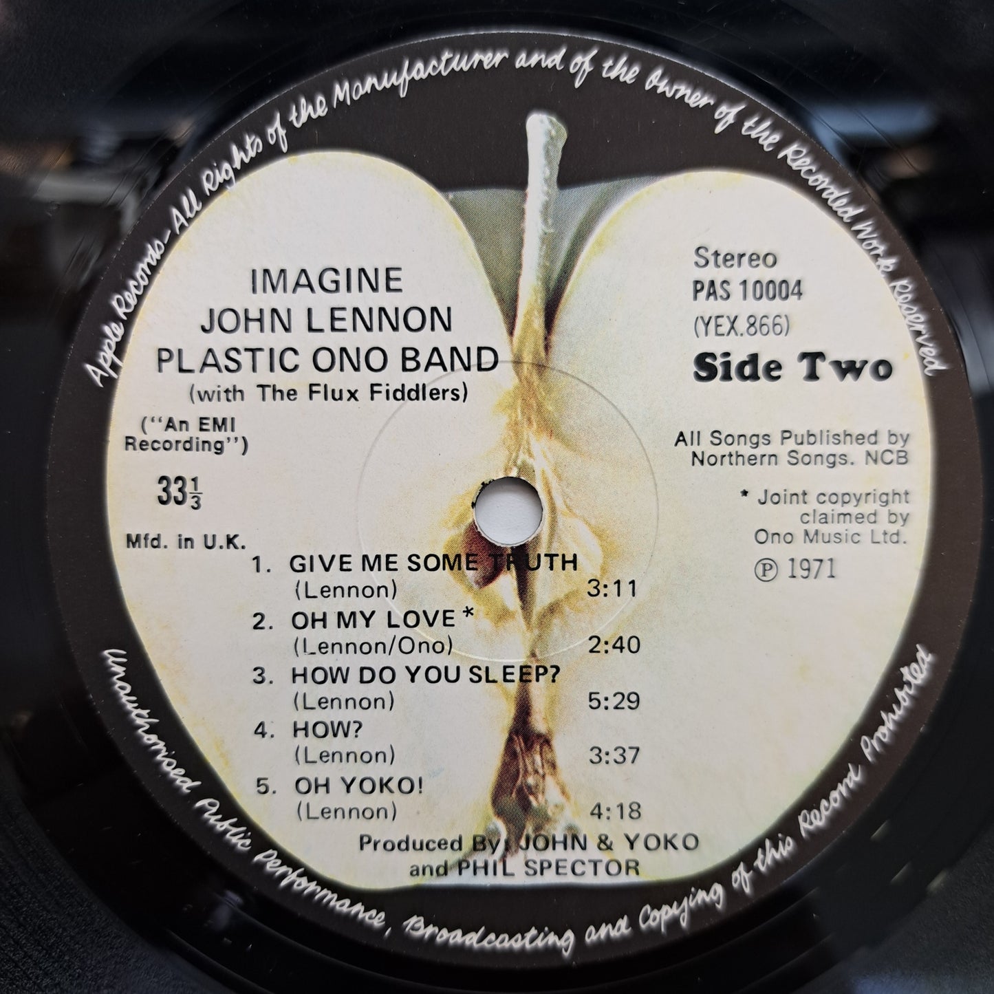John Lennon - Imagine (Vinyl LP 1971 UK 1st Pressing) VG+/VG+