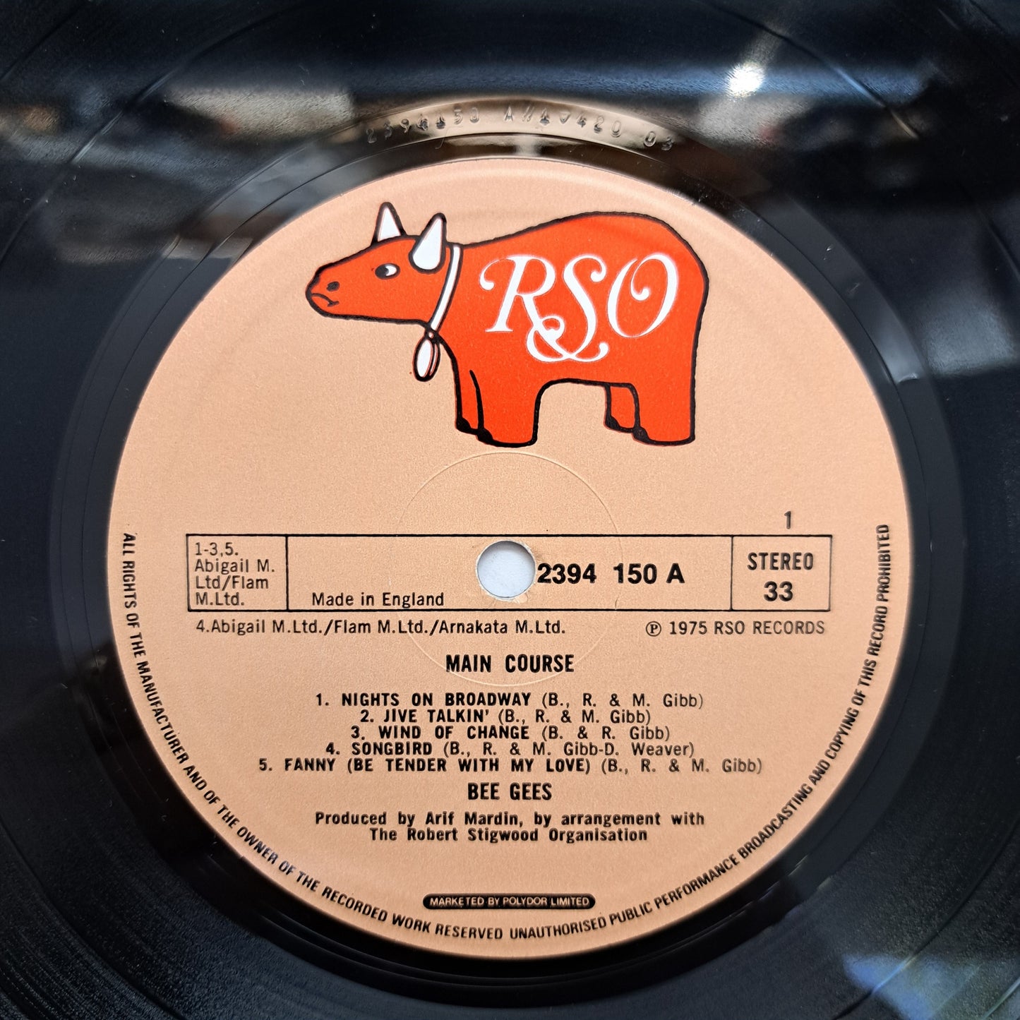 Bee Gees - Main Course (Vinyl LP UK 1975) EX/EX