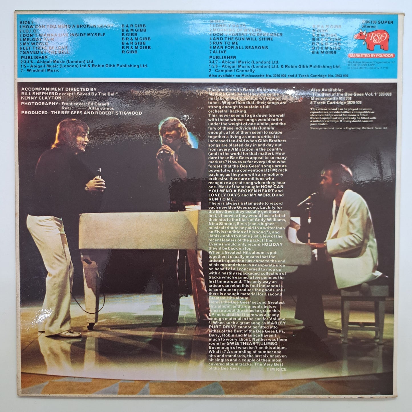 Bee Gees - Best of Bee Gees Vol.2 (Vinyl LP UK 1973) NM/NM