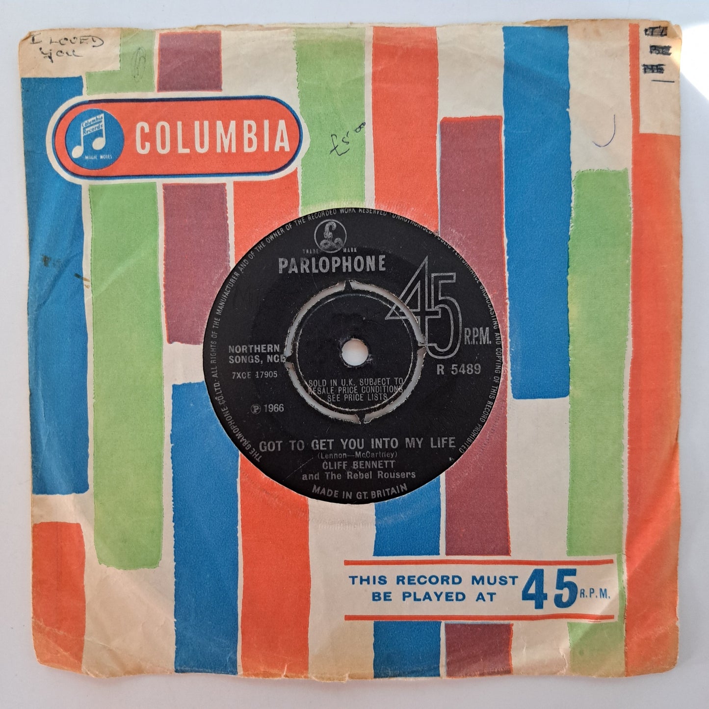 Cliff Bennett - Got To Get You Into My Life (Vinyl 7" Single) EX