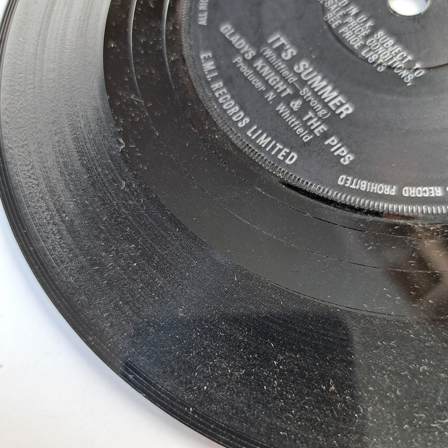 Gladys Knight & the Pips - I Wish It Would Rain (Vinyl 7" Single) EX