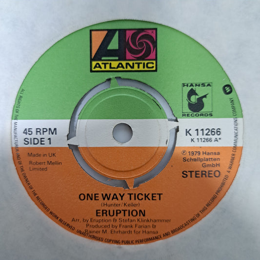 Eruption - One Way ticket (Vinyl 7" Single) NM