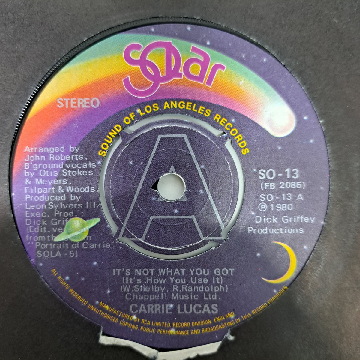 Carrie Lucas - It's Not What You Got (Vinyl 7" Single) NM