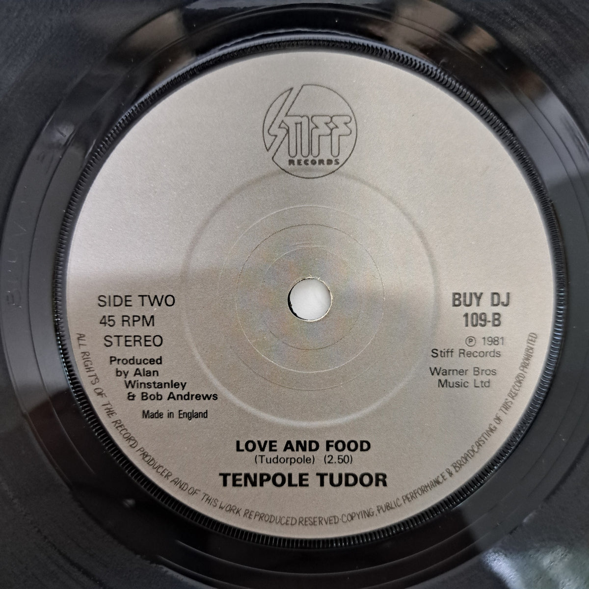 Tenpole Tudor - The Swords of a Thousand Men (Vinyl 7" Single) EX/EX