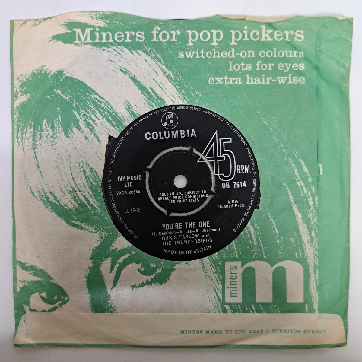 Chris Farlow & The Thunderbirds - Buzz with the Fuzz (Vinyl 7" Single) NM