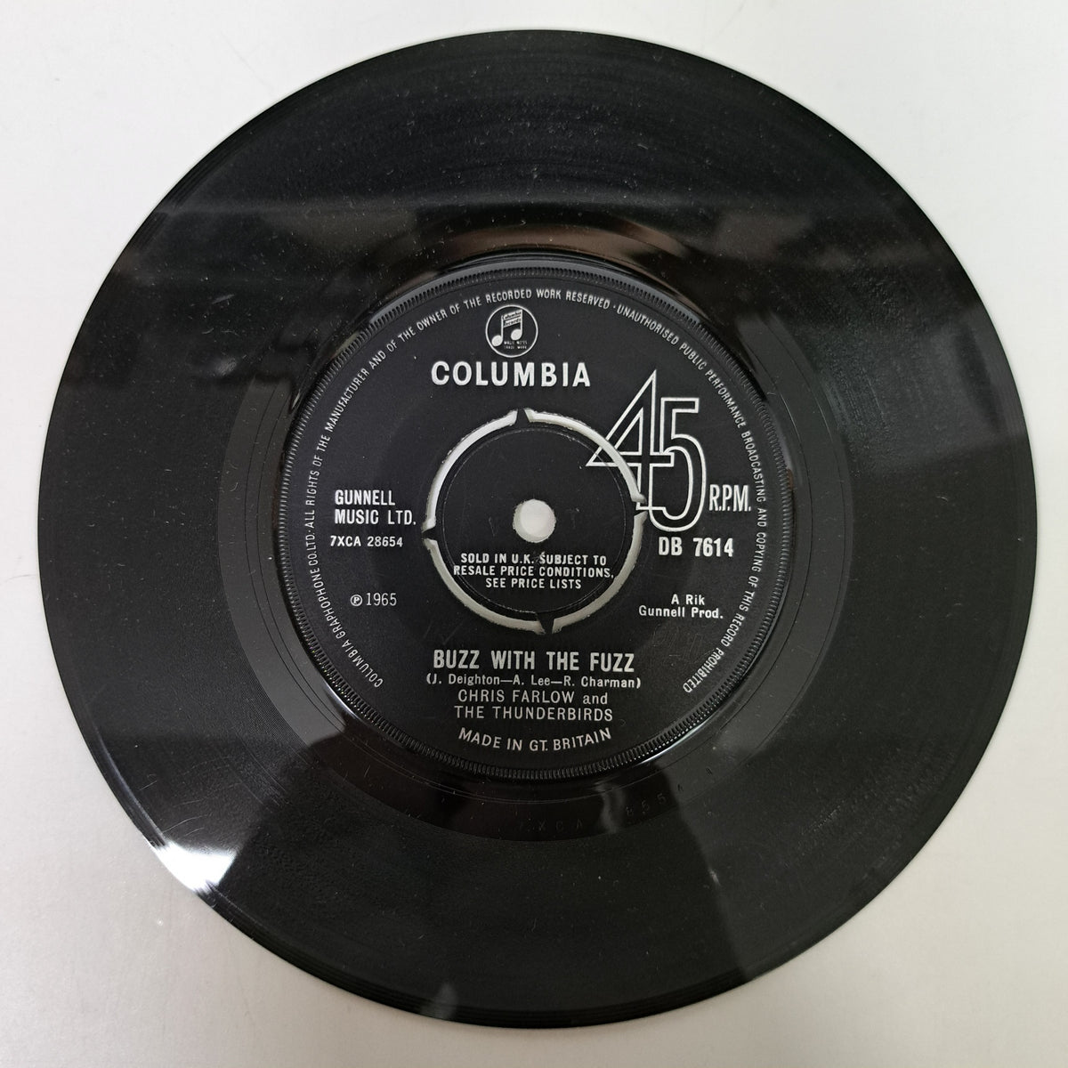 Chris Farlow & The Thunderbirds - Buzz with the Fuzz (Vinyl 7" Single) NM