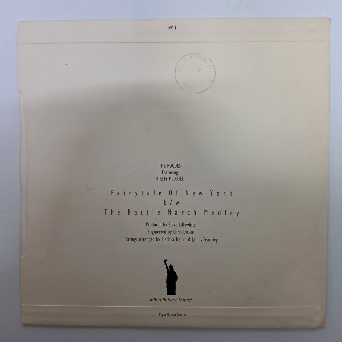 Pogues - Fairytale of New York (Vinyl 7" Single) EX/EX