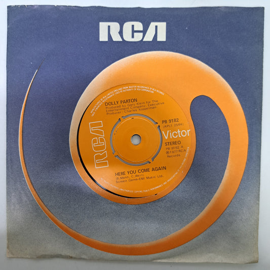 Dolly Parton - Here You Come Again (Vinyl 7" Single) EX