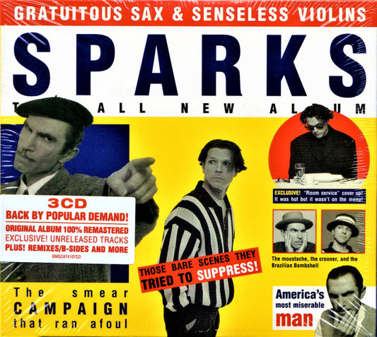 Sparks - Gratuitous Sax & Senseless Violins (2019 Triple CD Set) NM