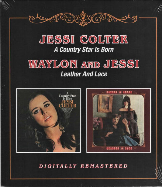 Jessi Colter / Waylon Jennings - Leather & Lace / A Country Star (BGO CD) NM