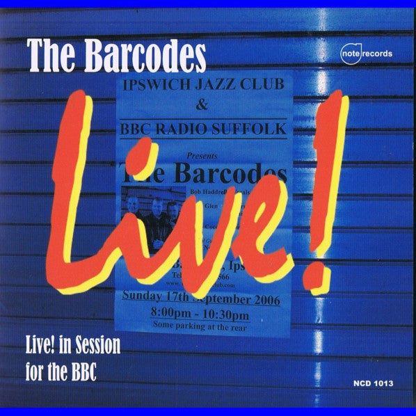 Barcodes - Live! in. Session for the BBC (2007 Blues CD) Mint