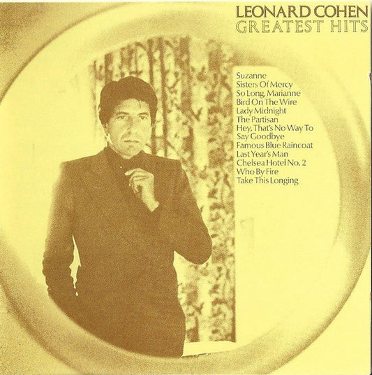 Leonard Cohen - Greatest Hits (1990s CD) VG+