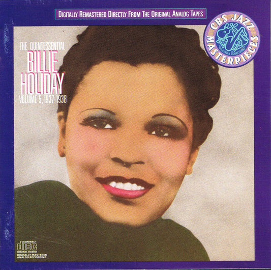Billie Holiday - The Quintessential ~ Vol V, 1937-1938 (1989 CD) Mint