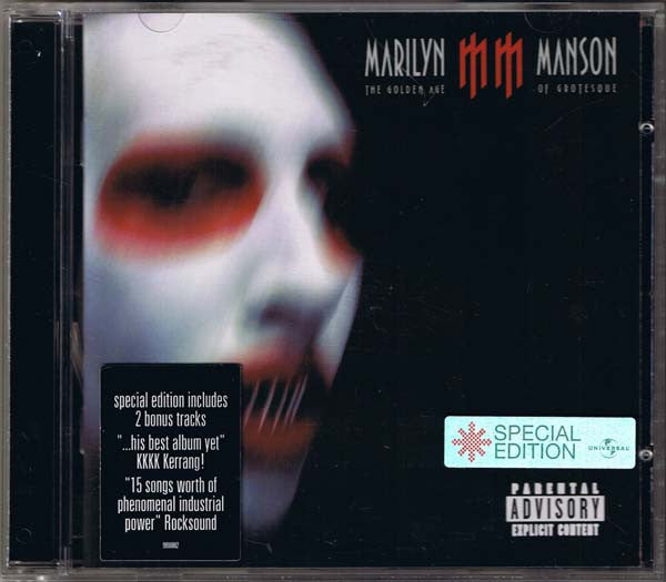Marilyn Manson - The Golden Age of Grotesque (2003 UK CD) NM