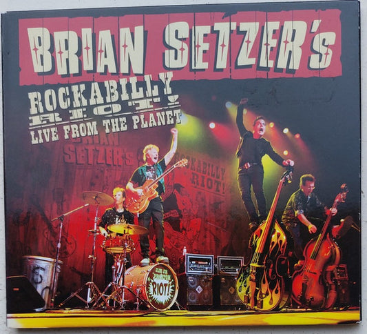 Brian Setzer's Rockabilly Riot - Live from the Planet (2012 German CD) Mint