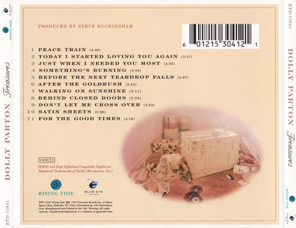 Dolly Parton - Treasures (1996 US CD) Mint
