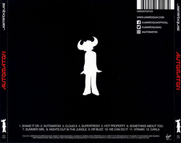 Jamiroquai - Automation (2017 CD) Mint