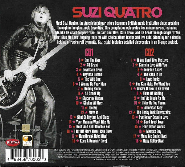 Suzi Quatro - The Very Best Of (2015 DCD) NM