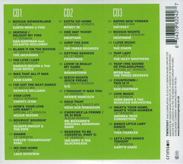 Various - Twelve Inch Seventies ~ Boogie Wonderland (2017 Triple CD) Mint