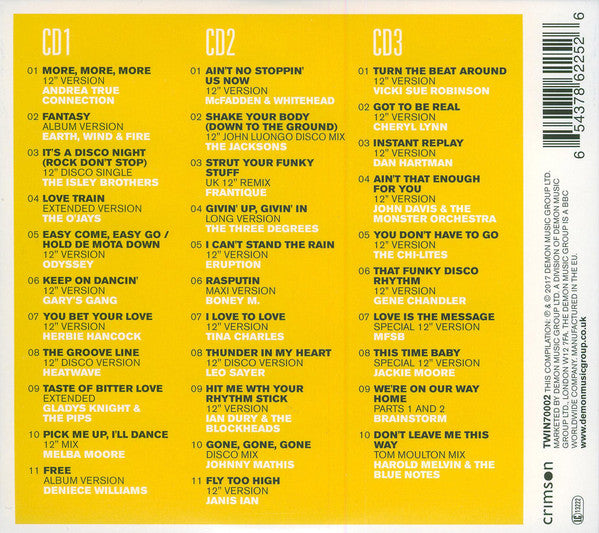 Various - Twelve Inch Seventies ~ More, More, More (2017 Triple CD) Mint
