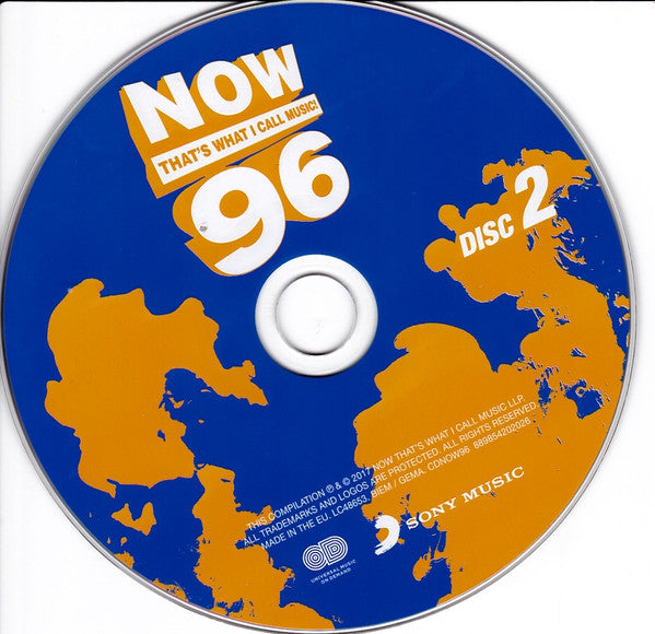 Various - Now Thats What I Call Music 96 (2017 DCD) NM