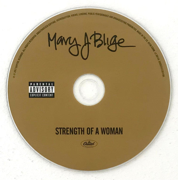 Mary J Blige - Strength of a Woman (2017 CD) Sealed