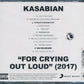 Kasabian - "For Crying Out Loud" (2017 CD) New & Sealed