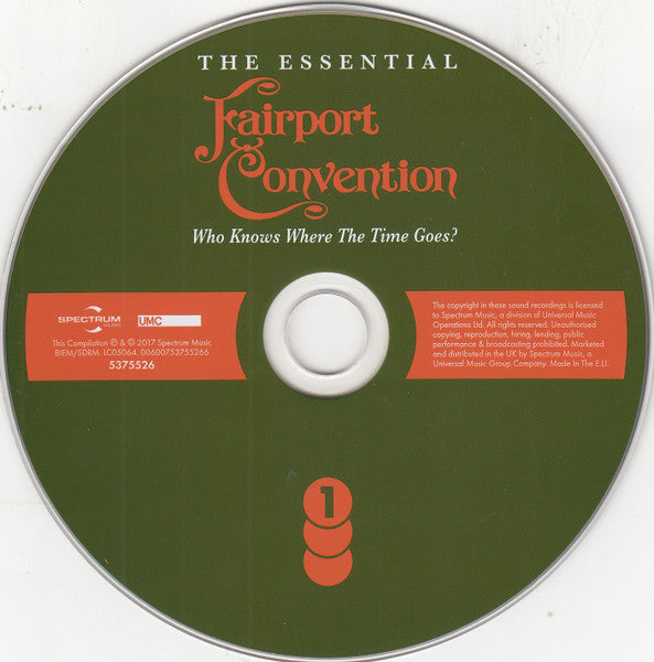 Fairport Convention - The Essential ~ Who Knows.. (2017 Triple CD Set) NM