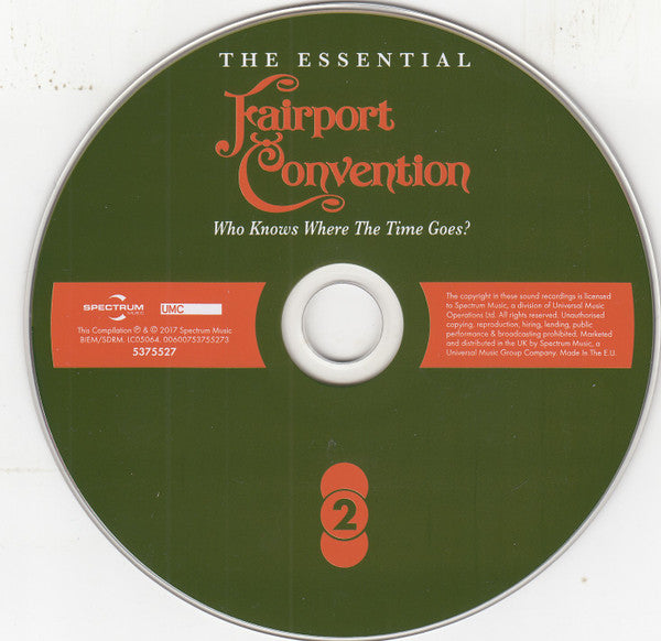 Fairport Convention - The Essential ~ Who Knows.. (2017 Triple CD Set) NM