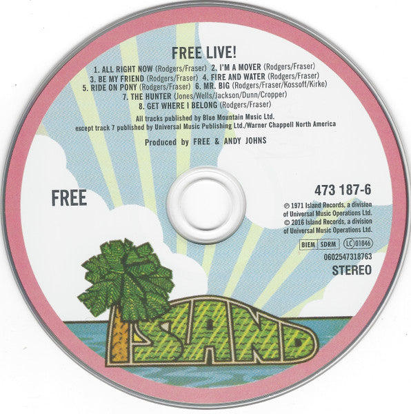 Free - Free Live! (2016 Remasters CD) NM