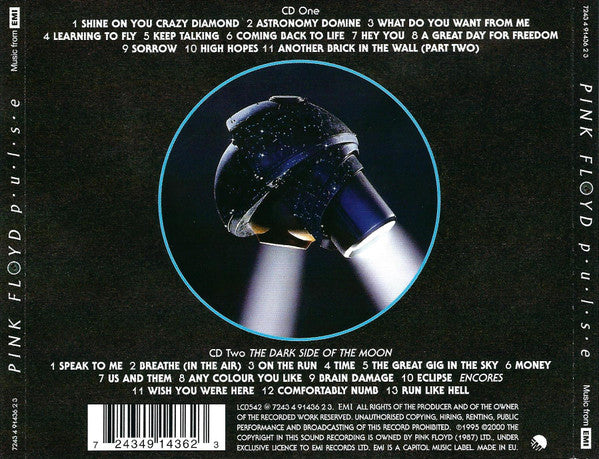 Pink Floyd - P.U.L.S.E (2016 DCD) Mint