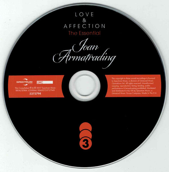 Joan Armatrading - Love & Affection ~ The Essential (2017 3 CD Set) NM