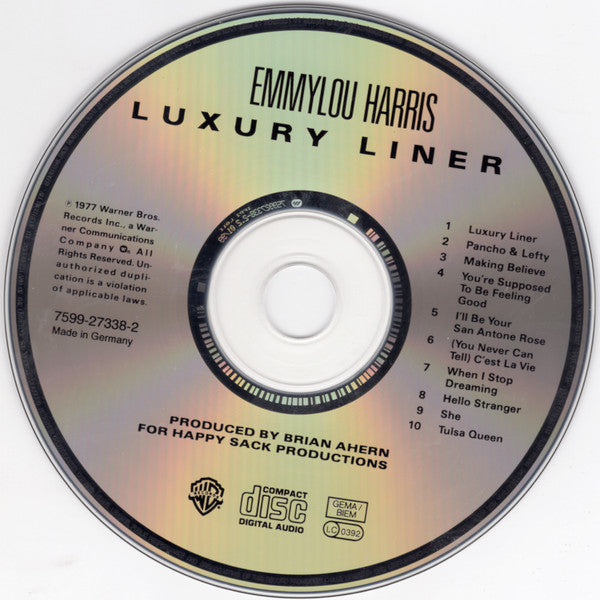 Emmylou Harris - Luxury Liner (1999 CD) NM