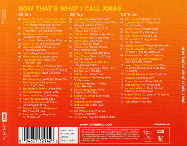 Various - Now Thats What I Call Xmas  (2006 Triple CD) VG+