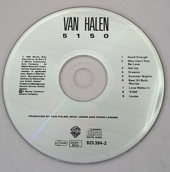 Van Halen - 5150 (1986 CD) NM