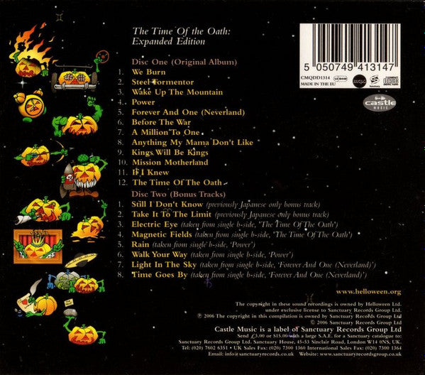 Helloween - The Time of the Oath (2006 Expanded Edition DCD) Mint