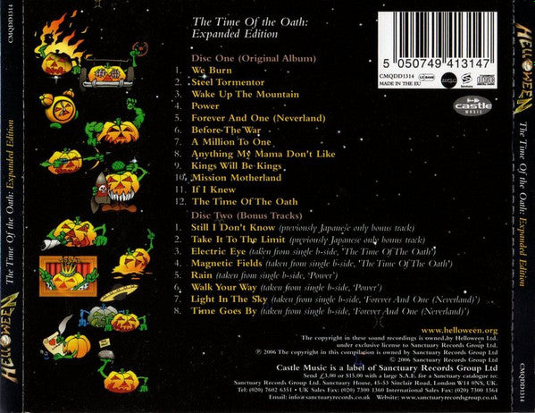 Helloween - The Time of the Oath (2006 Expanded Edition DCD) Mint