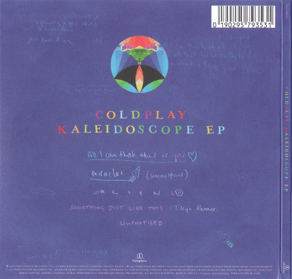 Coldplay - Kaleidoscope EP (2017 CD EP) NM