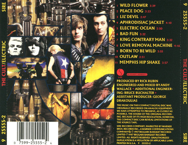 Cult - Electric (1987 US CD) VG+