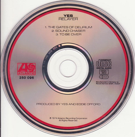Yes - Relayer (1988 CD) NM