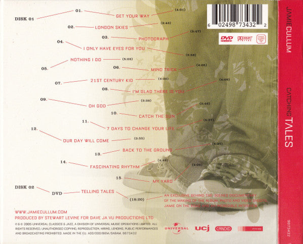 Jamie Cullum - Catching Tales (2005 CD + DVD Set) VG+