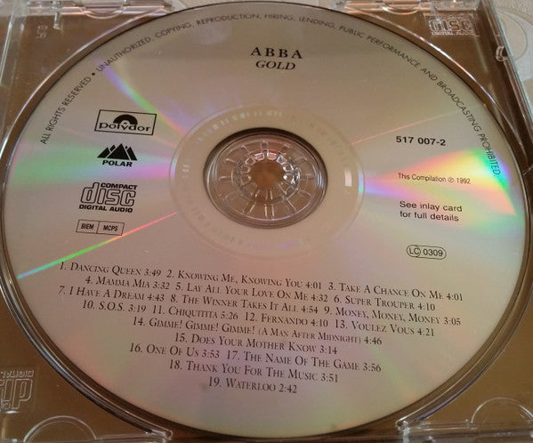 Abba - Gold ~ Greatest Hits (Ltd Edition Signature CD) VG+