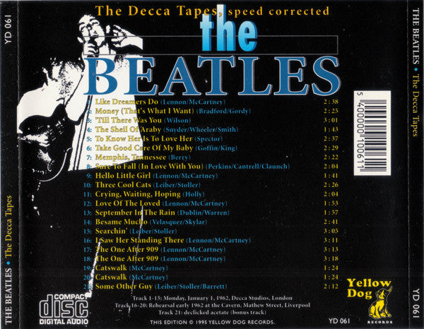 Beatles - The Decca Tapes [Speed Corrected] (Rare 1995 CD) NM