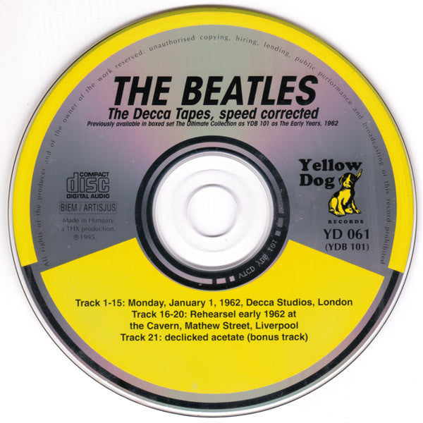 Beatles - The Decca Tapes [Speed Corrected] (Rare 1995 CD) NM