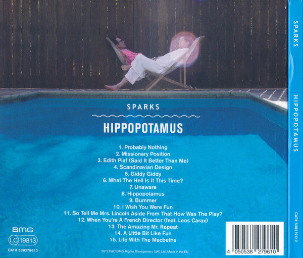 Sparks - Hippopotamus (2017 CD) NM