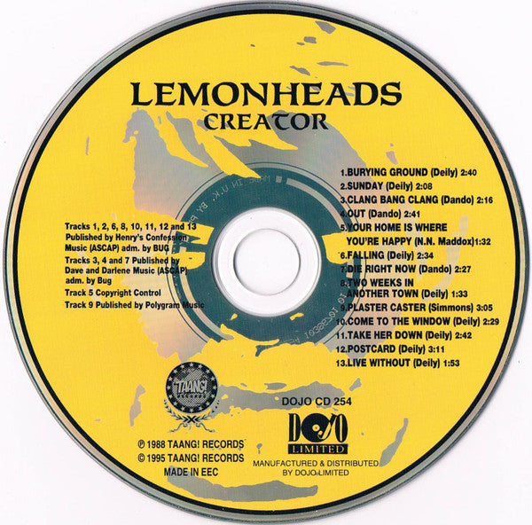 Lemonheads - Creator (1995 UK DOJO CD) NM