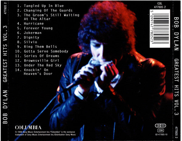 Bob Dylan - Greatest Hits Volume 3 (1994 CD) NM – Music CD (Studio