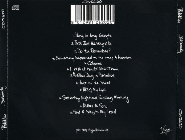 Phil Collins - ...But Seriously (1989 CD) VG+