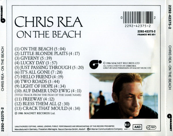 Chris Rea - On the Beach (1991 CD) Mint